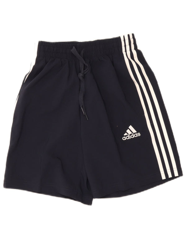 Pantaloni scurți sport adidas pentru femei UK 4 XS bleumarin poliester
