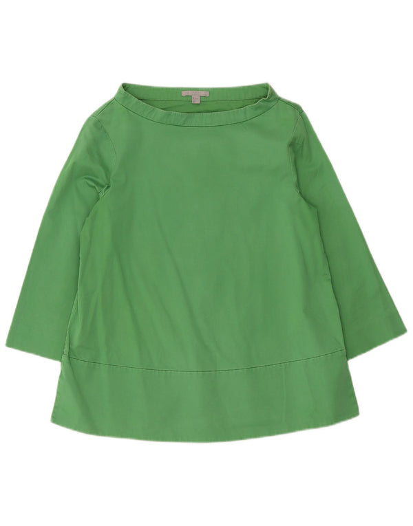 Bluză Cos, cu mâneci 3/4, cu tăiere relaxată, EU 34 XS, bumbac verde