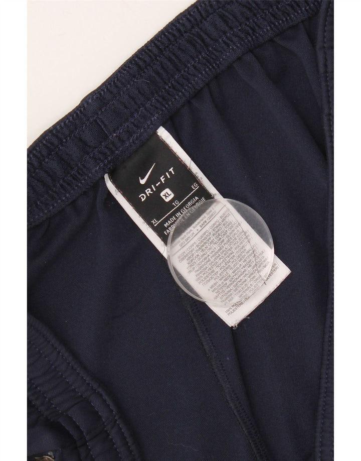 Pantaloni de trening Nike pentru bărbați, XL, albastru bleumarin, poliester color bloc