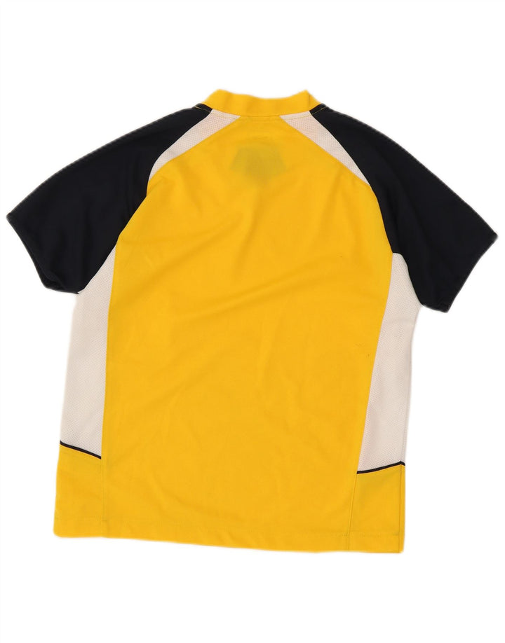 Tricou grafic pentru bărbați Umbro Top mic galben din poliester color bloc