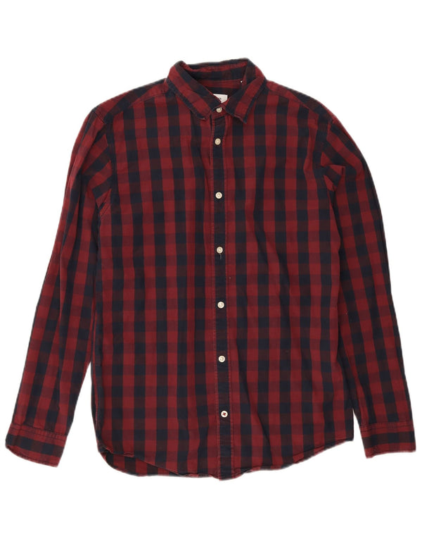 Cămașă pentru bărbați Jack & Jones Medium Burgundy Gingham