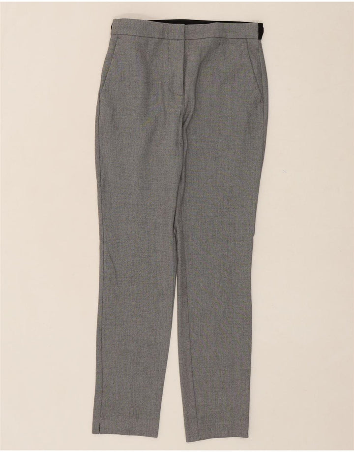ZARA Womens Slim Chino Trousers XS W24 L27 Grey Polyester Vintage Zara and Second-Hand Zara from Messina Hembry 