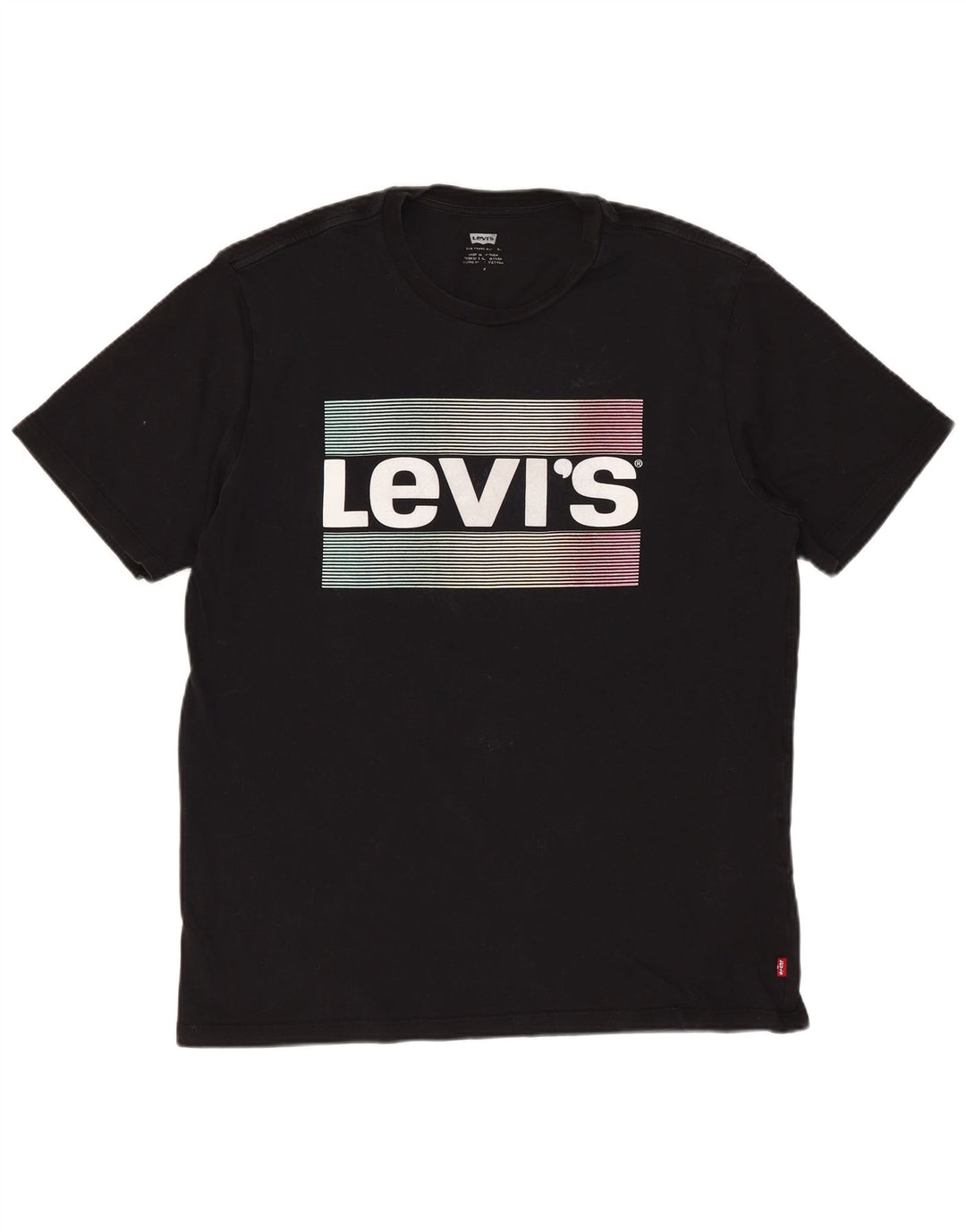 Tricou grafic pentru bărbați Levi's Top mediu negru bumbac