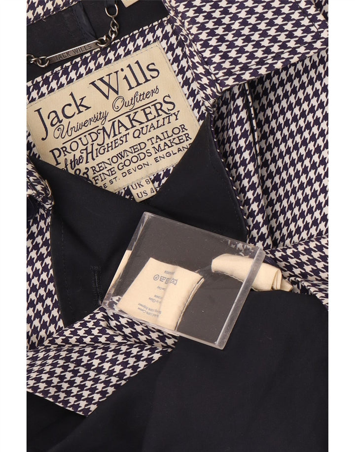 Trenci pentru femei Jack Wills UK 8 mic din bumbac cu picior de gală, albastru marin