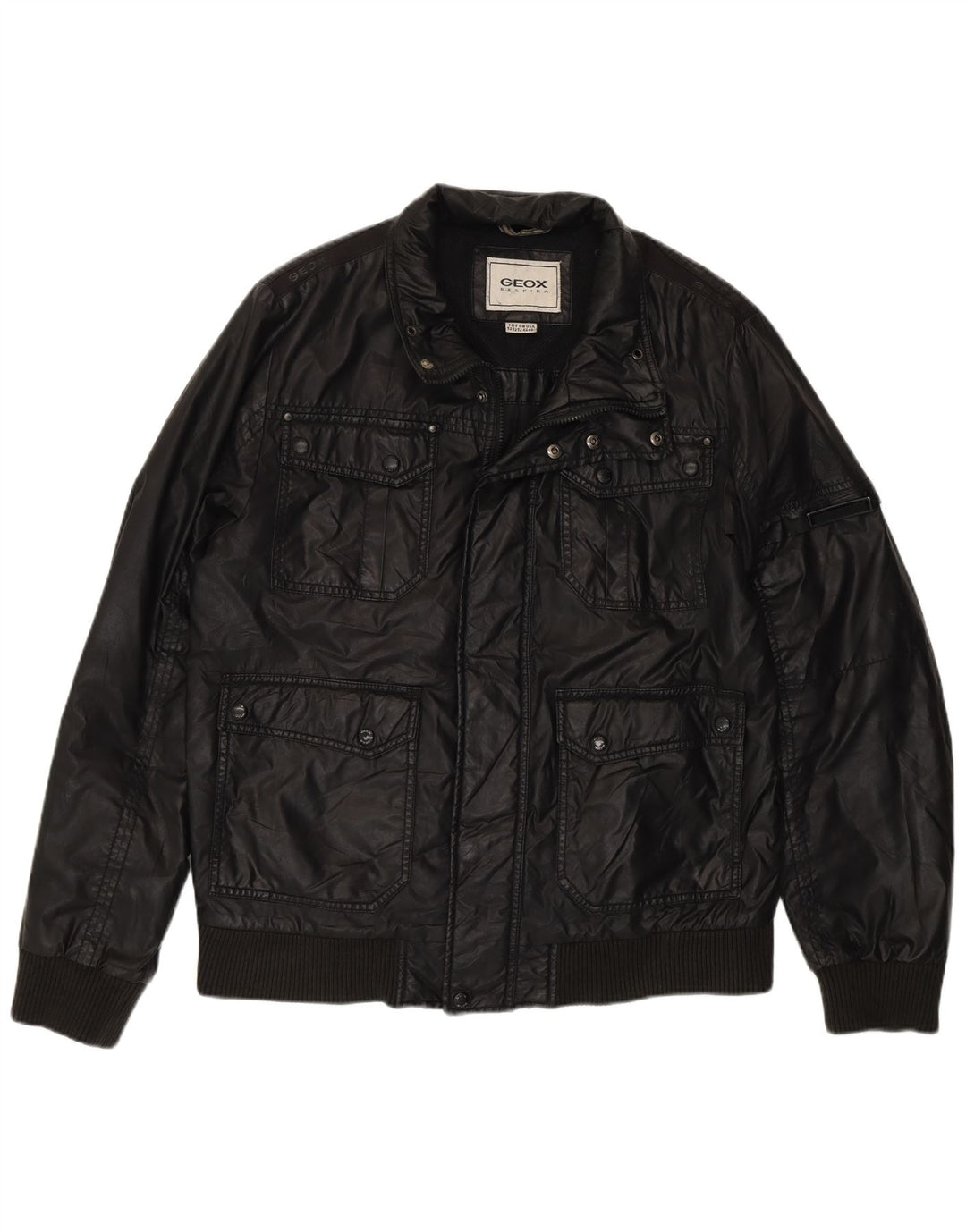 Geacă Bomber Respira pentru bărbați Geox UK 42 XL Poliester negru