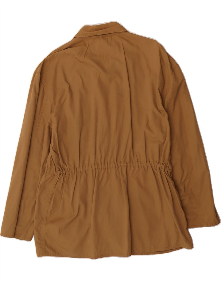 VINTAGE Mens 3/4 Sleeve Utility Jacket UK 38 Medium Brown Polyamide Vintage Vintage and Second-Hand Vintage from Messina Hembry 