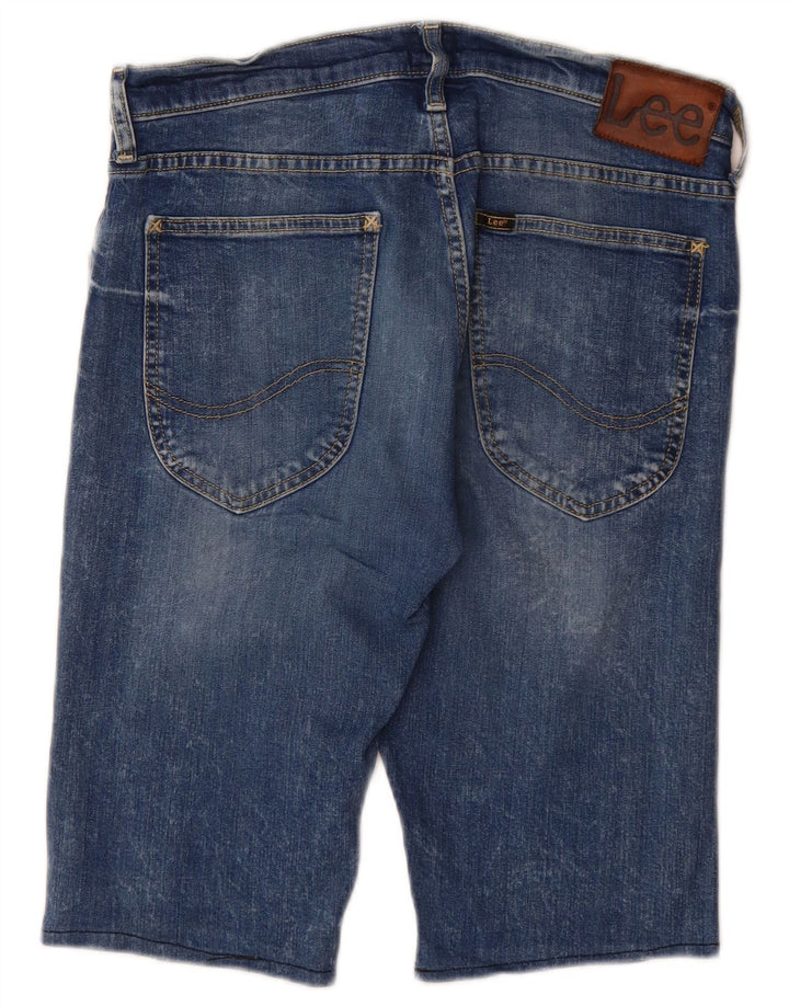 Pantaloni scurți din blugi pentru bărbați Lee W31, bumbac albastru mediu
