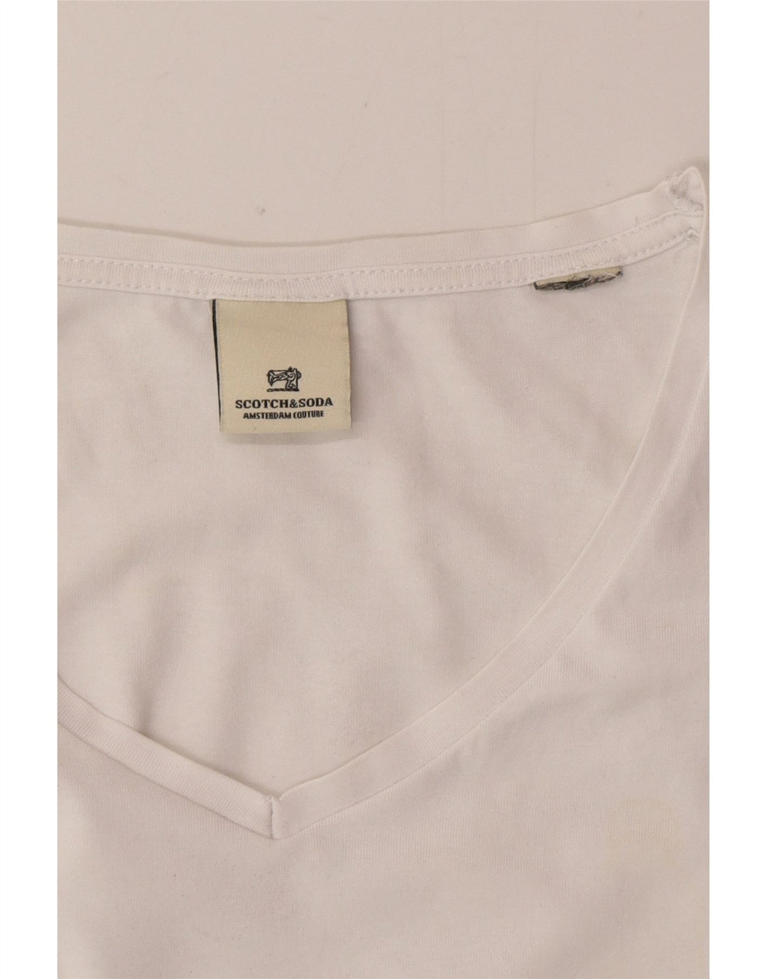 Tricou pentru bărbați Scotch & Soda Top mare alb