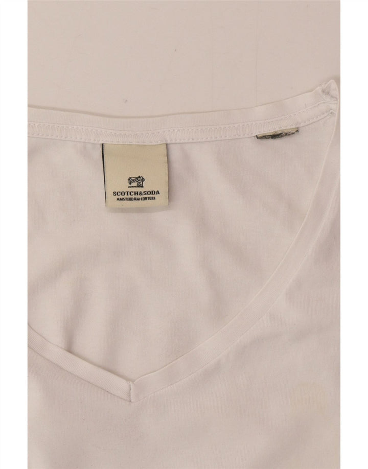 Tricou pentru bărbați Scotch & Soda Top mare alb
