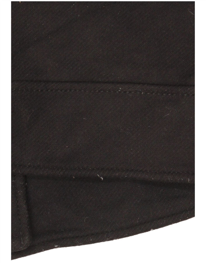 Poncho scurtă pentru femei Zara UK 6 XS Lână neagră
