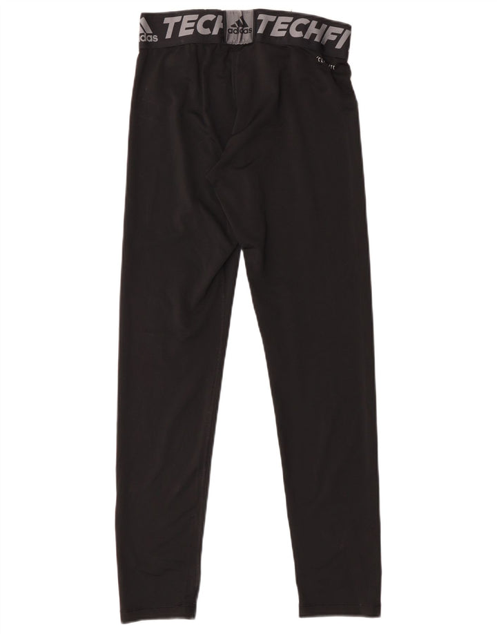 Adidas Boys Climalite Graphic Leggings 13-14 Ani Negru Poliester