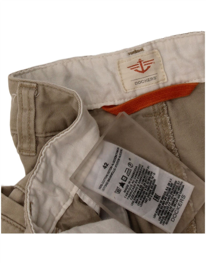Pantaloni scurti cargo pentru bărbați DOCKERS W42 2XL bumbac bej