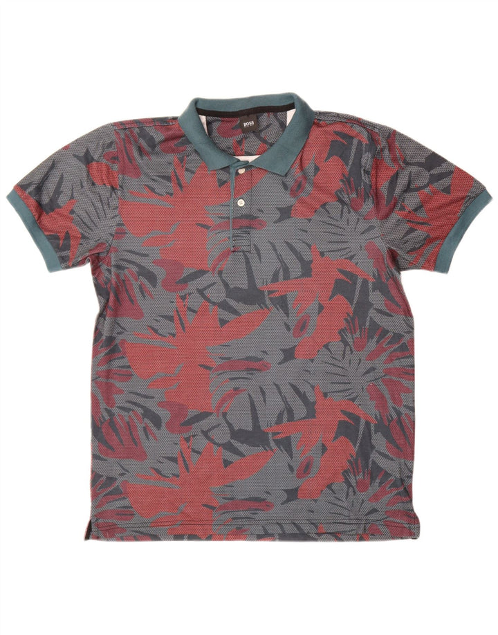 Tricou polo pentru bărbați Hugo Boss, bumbac multicolor mare