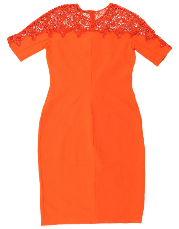 Rochie din dantelă Zara pentru femei UK 14 Poliester roșu mare