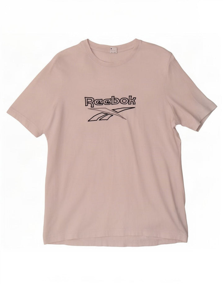 Tricou grafic Reebok pentru bărbați Top mic, alb, bumbac