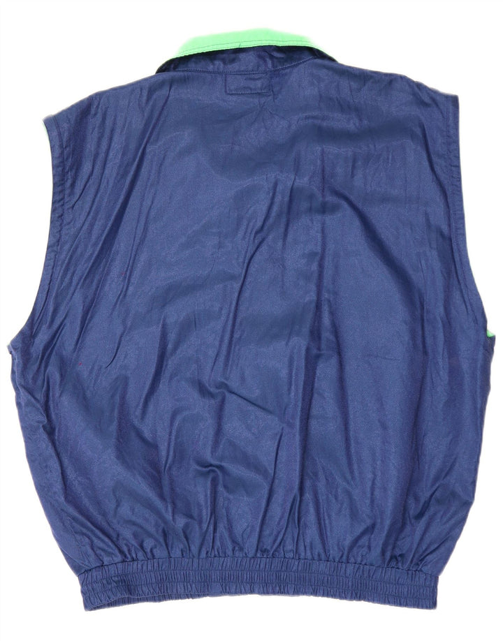 Jachetă de top pentru trening grafic ASICS pentru bărbați IT 54 XL, albastru, bloc de culoare