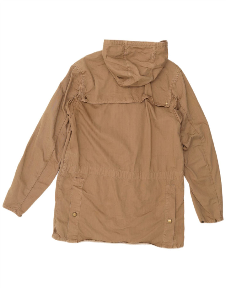 Jachetă parka cu glugă pentru bărbați Barbour UK 38, bumbac mediu bej