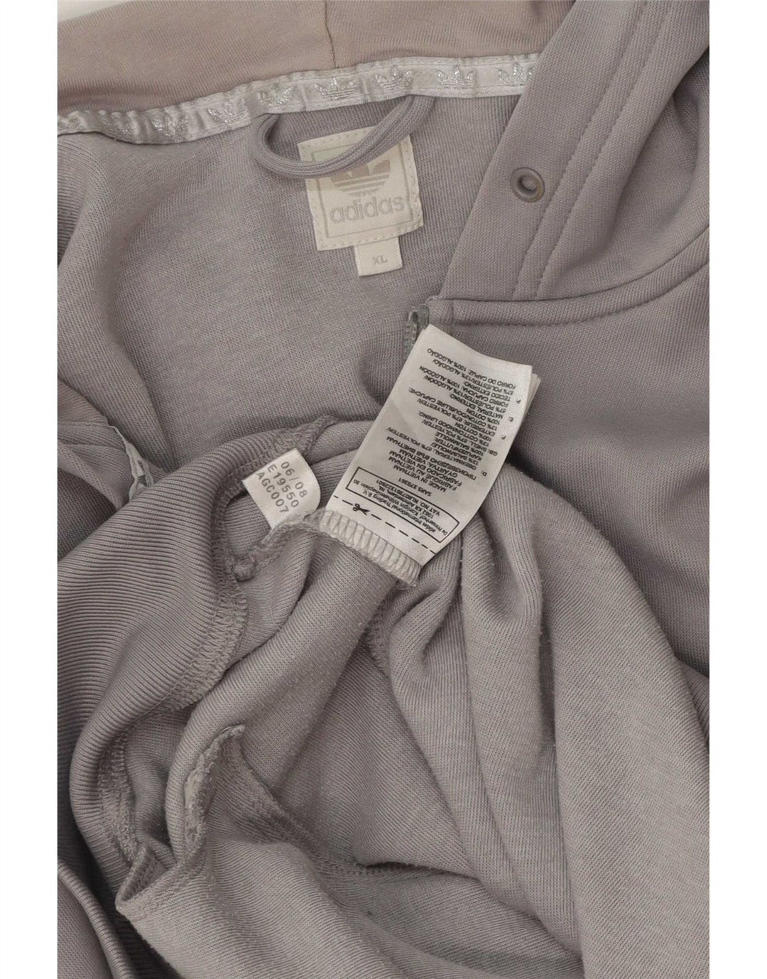 Pulover pentru bărbați Adidas Graphic Zip XL poliester gri
