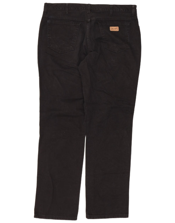 Blugi drepte pentru bărbați Wrangler Texas W40 L34 bumbac negru