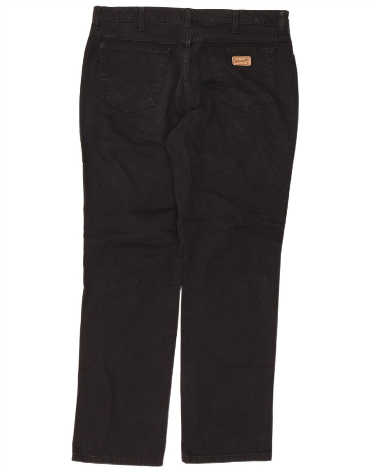 Blugi drepte pentru bărbați Wrangler Texas W40 L34 bumbac negru