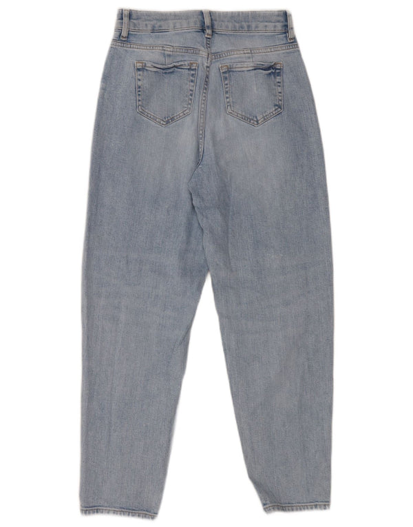 Marks & Spencer Blugi conici pentru femeie Mom cu talie înaltă UK 8 Mici W26 L25 Albastru