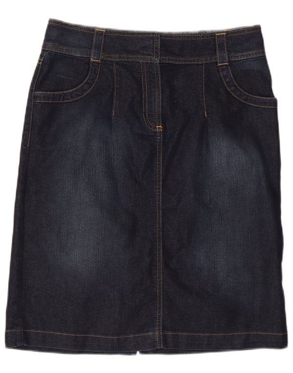 Fusta de blugi pentru femei Monsoon UK 10 Small W30 Bumbac bleumarin