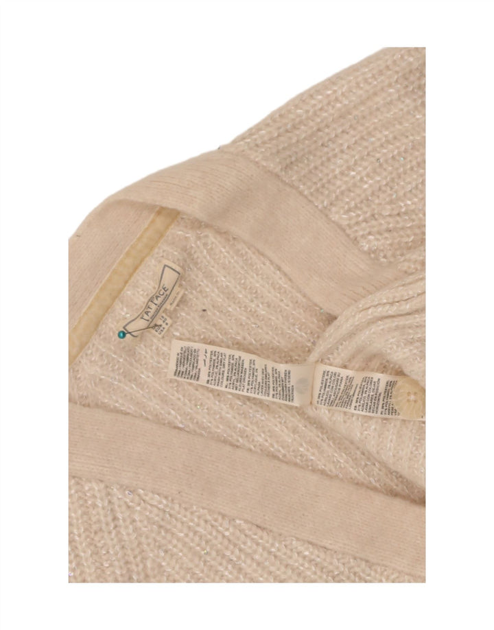 Pulover cardigan pentru femei Fat Face UK 12 Poliester alb mediu