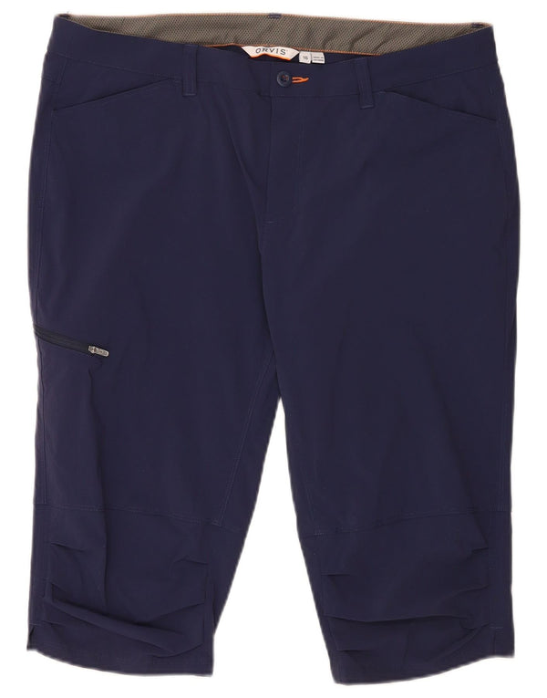 Pantaloni scurti cargo pentru femei Orvis UK 16 Large W36 Navy Blue Marine