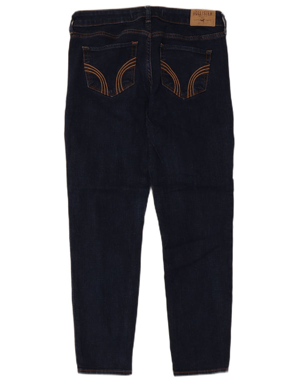 Blugi Hollister pentru femei Crop Slim US 5 Small W27 L25 Bumbac bleumarin
