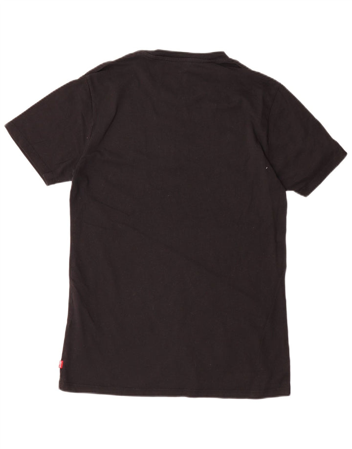 LEVI'S Mens Graphic T-Shirt Top Small Black Cotton