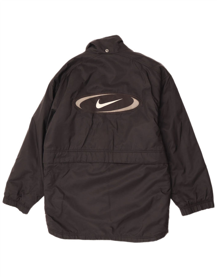 Jachetă de vânt cu grafică Nike pentru bărbați UK 39/41 Medium Negru