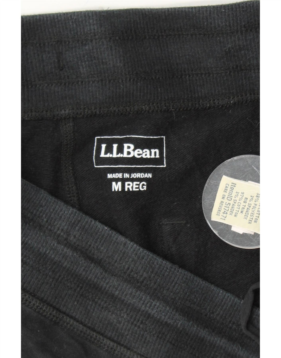 L.L.BEAN Pantaloni de trening pentru femei Joggeri UK 14 Bumbac mediu negru
