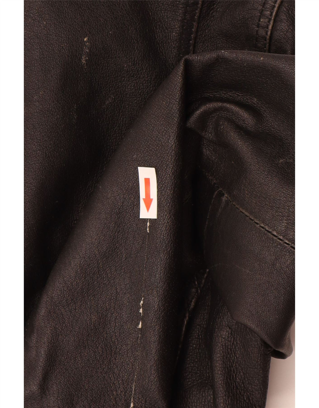 Jachetă de piele vintage pentru femei UK 10 Mic din piele neagră