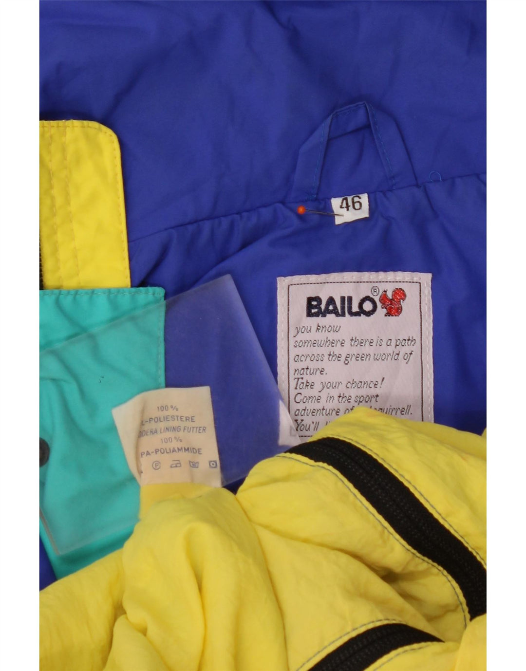 Jachetă de ploaie BAILO pentru bărbați IT 46 Small Blue Colorblock Poliester