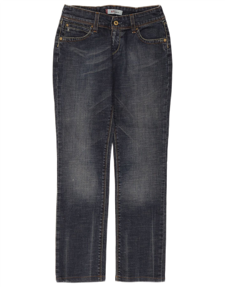 Blugi Levi's 571 Slim pentru femei W30 L30 Bumbac albastru