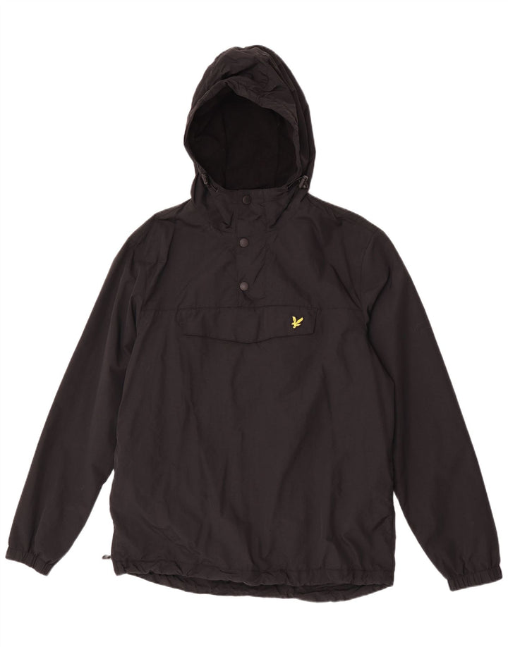 Jachetă Anorak cu glugă pentru bărbați Lyle & Scott UK 40, mare, negru, nailon