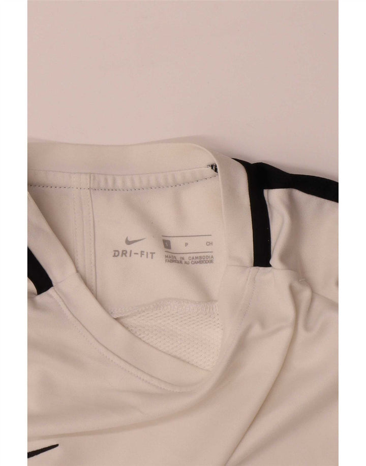 Tricou Nike Dri Fit pentru bărbați Top mic, alb, poliester