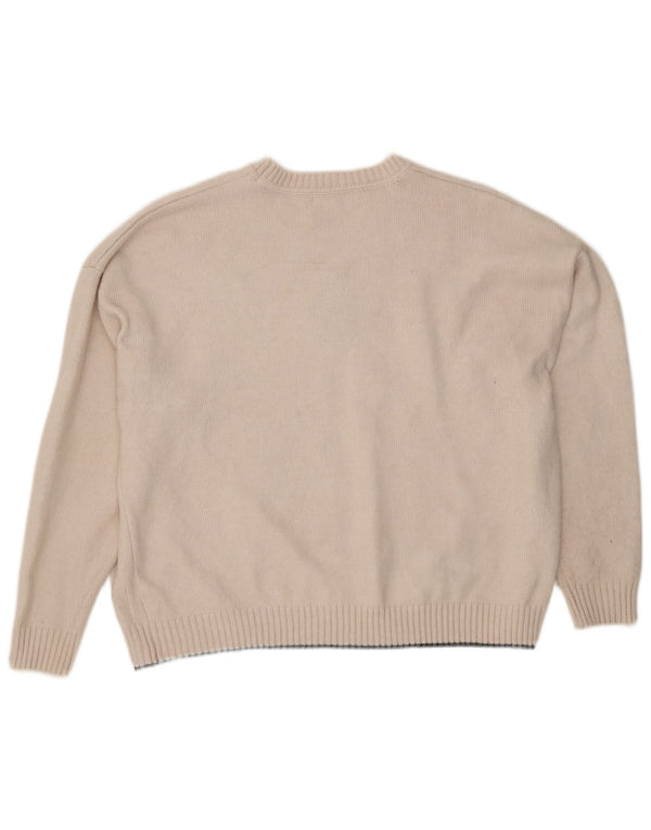 Pulover pentru femei Marks & Spencer, cu model abstract, cu decolteu rotund, UK 18 XL B