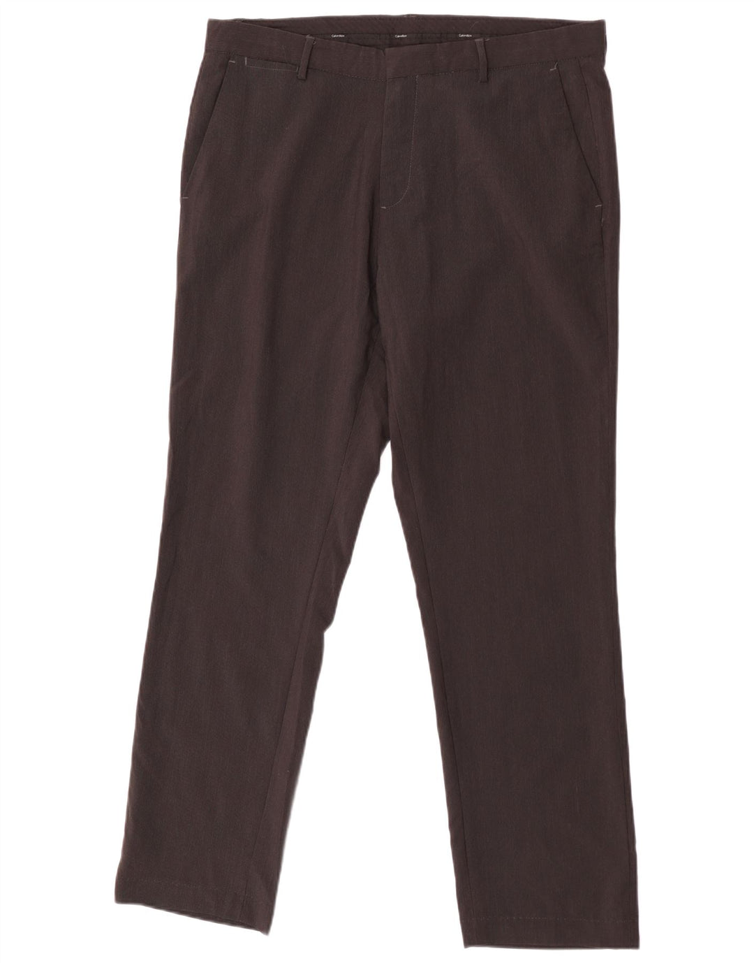 Calvin Klein Pantaloni drepți pentru bărbați L35 L30 Poliester maro