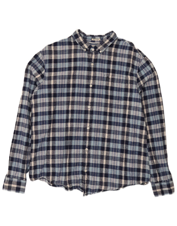 Cămașă pentru bărbați Penguin Heritage Slim Fit 2XL, albastru, in carouri