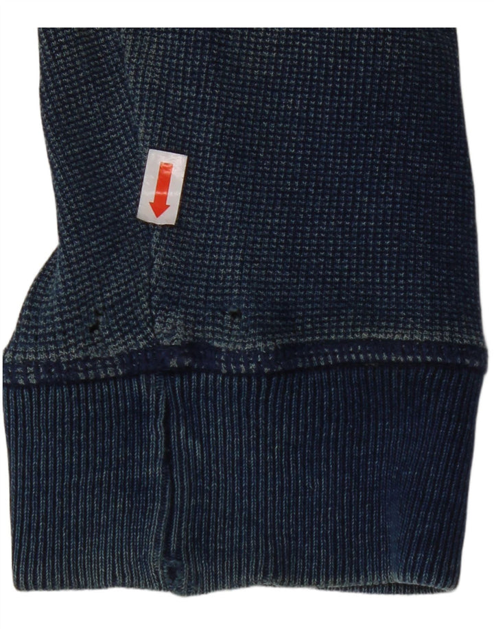 FAT FACE Hanorac cu fermoar pentru bărbați, bumbac mediu, albastru bleumarin