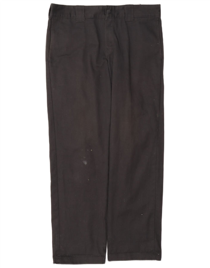 Pantaloni chino slim drepti pentru bărbați Dickies L32 L32 Poliester negru