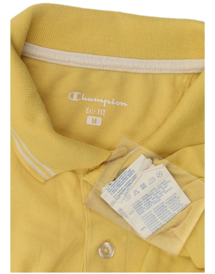 Tricou polo pentru bărbați CHAMPION Easy Fit, bumbac galben mediu