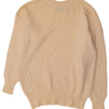 BENETTON Pulover Crop Crew Deck pentru femei UK 12 Medium Off White