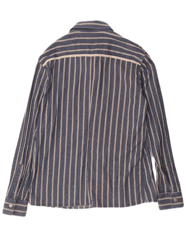 ARMANI JEANS Cămașă pentru bărbați 2XL cu dungi albastre