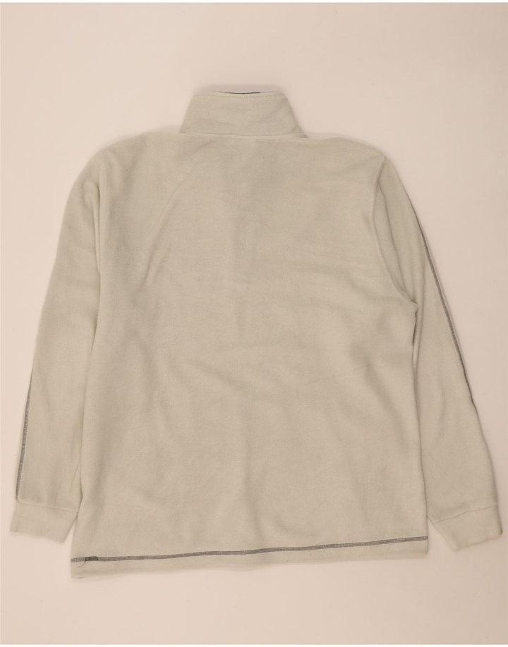 Pulover din lână Diadora pentru bărbați, cu fermoar, 2XL, poliester alb