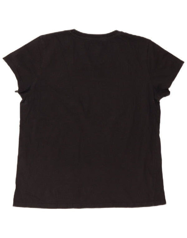 Tricou cu grafic Levi's pentru femei Top UK 14 Large Black Bumbac