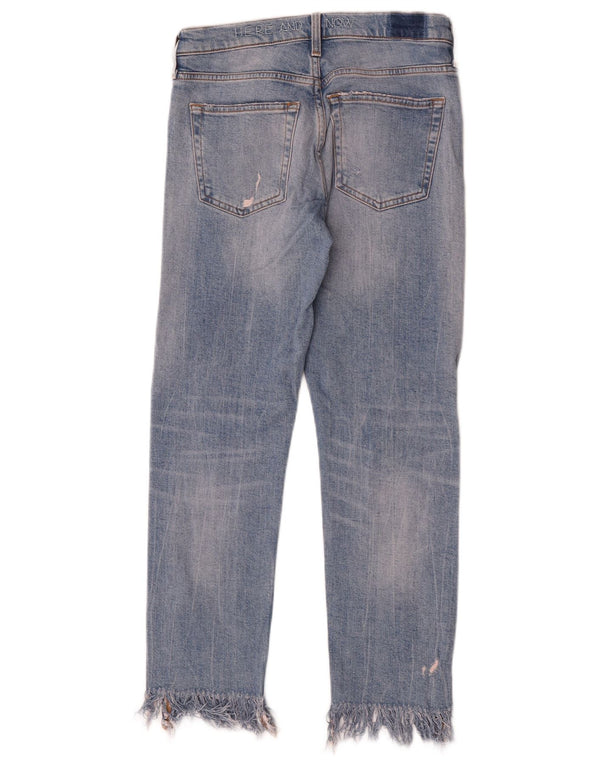 Blugi slim pentru femei Distressed Zara EU 34 2XS L24 L26 Albastru