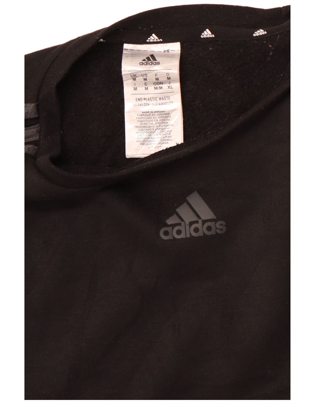 Pulover ADIDAS pentru bărbați, poliester mediu negru