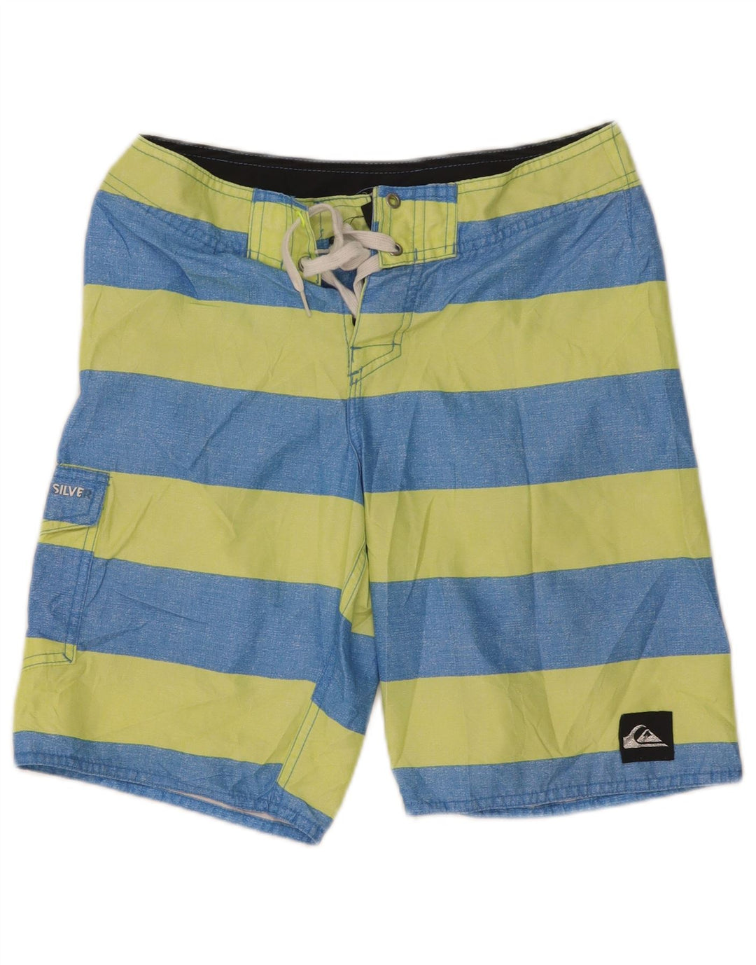 Pantaloni scurți de înot Quiksilver pentru bărbați XS poliester cu dungi albastre